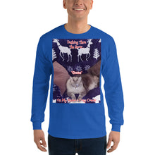 Load image into Gallery viewer, &quot;Christmas Kitty&quot; Customizable Unisex Long Sleeve T-Shirt (&quot;Chena&quot;)