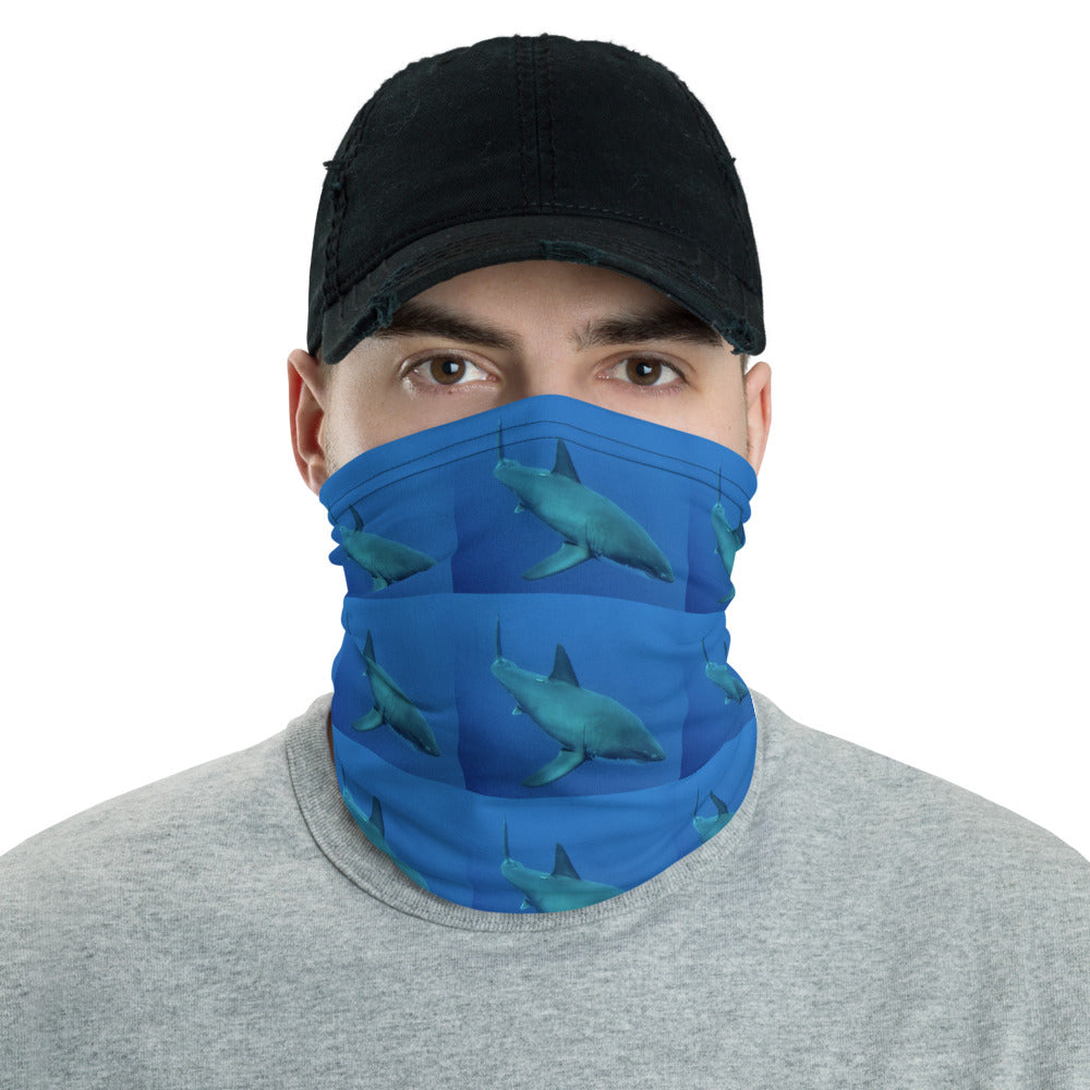 Neck Gaiter Face Mask Headband Bandana - Great White Shark