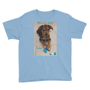 Youth/Kids' Short Sleeve T-Shirt - Rescue Pets Collection - "Lucy"