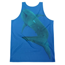 Load image into Gallery viewer, Unisex Tank Top (2-sided) - Surrounded by Sharks Shark Shirt Collection