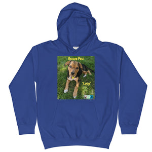 Kids Hoodie Sweatshirt - Rescue Pets Collection - "Lucy" V