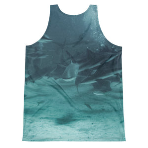 Unisex Tank Top (2-sided) - Swimming With Sharks Shark Shirt Collection