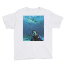 Load image into Gallery viewer, Youth/Kids&#39; Short Sleeve T-Shirt - Swimming With Sharks Collection