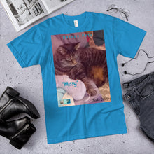 Load image into Gallery viewer, Unisex Fine Jersey Short Sleeve T-Shirt - Rescue Pets Collection - &quot;Missy&quot;