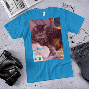 Unisex Fine Jersey Short Sleeve T-Shirt - Rescue Pets Collection - "Missy"