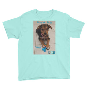 Youth/Kids' Short Sleeve T-Shirt - Rescue Pets Collection - "Lucy"