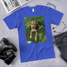 Load image into Gallery viewer, Unisex Fine Jersey Short Sleeve T-Shirt - Rescue Pets Collection - &quot;Lucy&quot; V