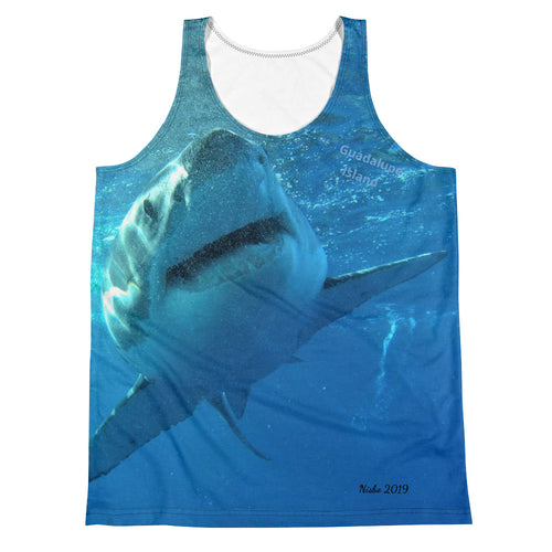 Unisex Tank Top (2-sided) - Surrounded by Sharks Shark Shirt Collection