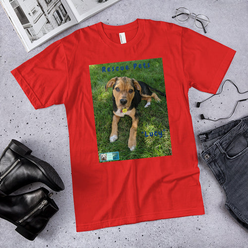 Unisex Fine Jersey Short Sleeve T-Shirt - Rescue Pets Collection - 