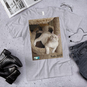 Unisex Fine Jersey Short Sleeve T-Shirt - Rescue Pets Collection - "Chena"