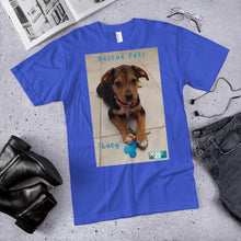 Load image into Gallery viewer, Unisex Fine Jersey Short Sleeve T-Shirt - Rescue Pets Collection - &quot;Lucy&quot;