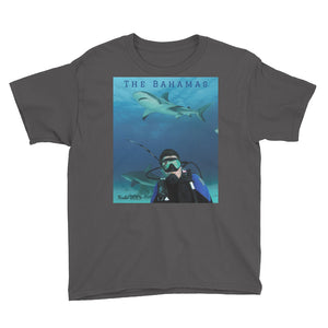 Youth/Kids' Short Sleeve T-Shirt - Swimming With Sharks Collection