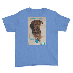 Youth/Kids' Short Sleeve T-Shirt - Rescue Pets Collection - "Lucy"
