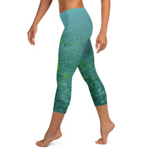 Load image into Gallery viewer, Women&#39;s Fitness/Fashion Capri Leggings - All-Over Print - Reef Fish Collection