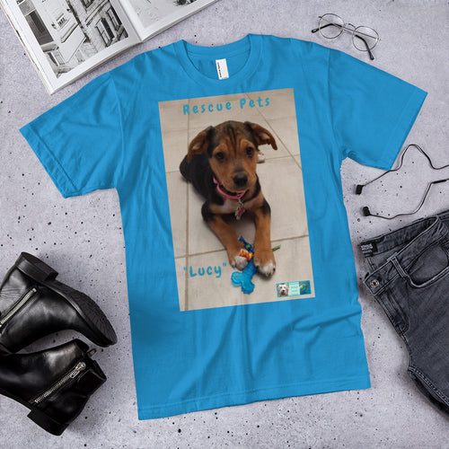 Unisex Fine Jersey Short Sleeve T-Shirt - Rescue Pets Collection - 