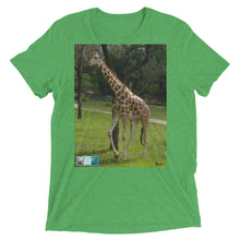 Load image into Gallery viewer, Short-Sleeve Tri-Blend T-Shirt - Unisex - Jeffrey the Giraffe