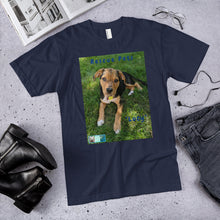 Load image into Gallery viewer, Unisex Fine Jersey Short Sleeve T-Shirt - Rescue Pets Collection - &quot;Lucy&quot; V