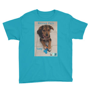 Youth/Kids' Short Sleeve T-Shirt - Rescue Pets Collection - "Lucy"