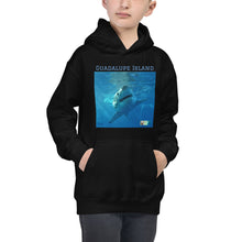 Load image into Gallery viewer, Kids Hoodie Sweatshirt - Surrounded by Sharks Collection