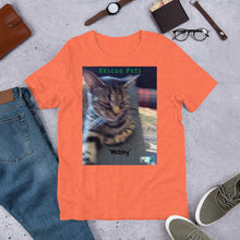 Load image into Gallery viewer, Unisex Fine Jersey Short Sleeve T-Shirt - Rescue Pets Collection - &quot;Webby&quot; II