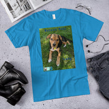 Load image into Gallery viewer, Unisex Fine Jersey Short Sleeve T-Shirt - Rescue Pets Collection - &quot;Lucy&quot; V