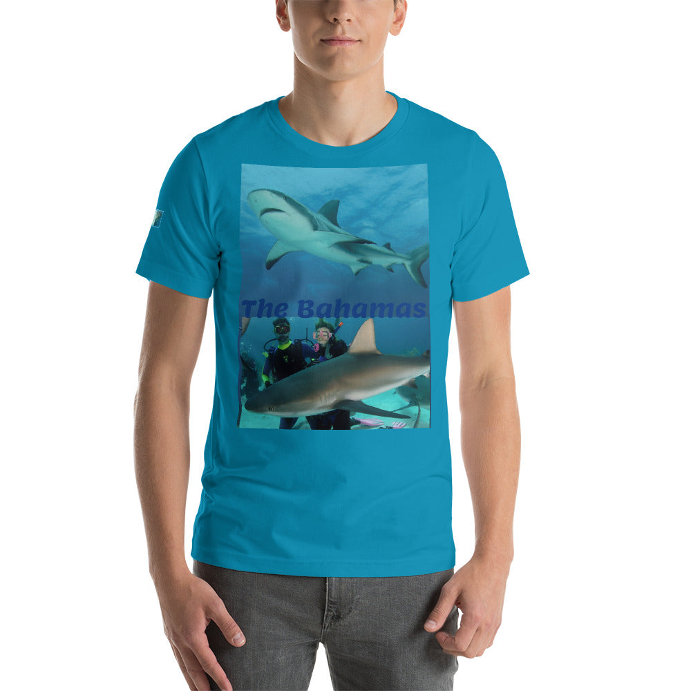 Short-Sleeve Unisex T-Shirt - Swimming with Sharks Shark Shirt Collection II (sizes S - 4XL!)
