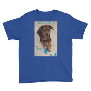 Youth/Kids' Short Sleeve T-Shirt - Rescue Pets Collection - "Lucy"