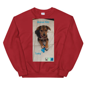 Unisex Premium Sweatshirt - Rescue Pets Collection - "Lucy"
