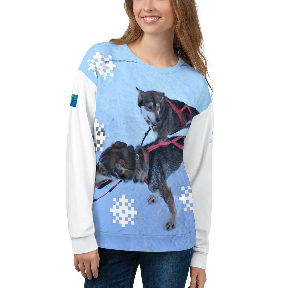 Unisex Premium Sweatshirt - 2-Sided All-over Print - Alaska Sled Dogs Collection