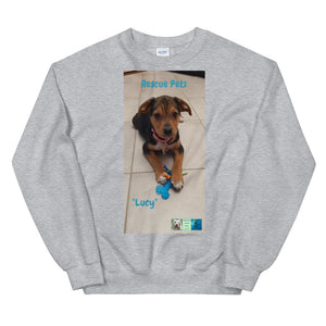 Unisex Premium Sweatshirt - Rescue Pets Collection - "Lucy"