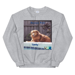 Unisex Premium Sweatshirt - Rescue Pets Collection - "Candy"