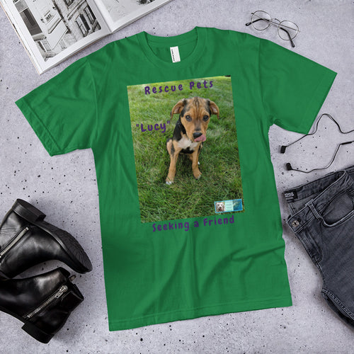 Unisex Fine Jersey Short Sleeve T-Shirt - Rescue Pets Collection - 