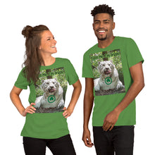 Load image into Gallery viewer, &quot;Kiss Me, I&#39;m Irish&quot; Customizable Short-Sleeve Unisex T-Shirt - St Patrick&#39;s Day White Tiger