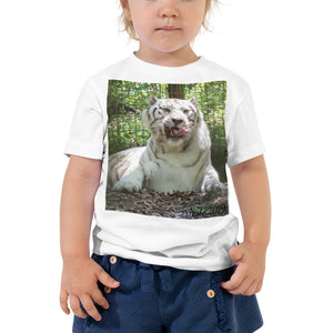 Toddler Short Sleeve Tee - Wally the White Tiger Collection