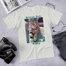 Load image into Gallery viewer, Unisex Fine Jersey Short Sleeve T-Shirt - Rescue Pets Collection - &quot;Webby&quot; III