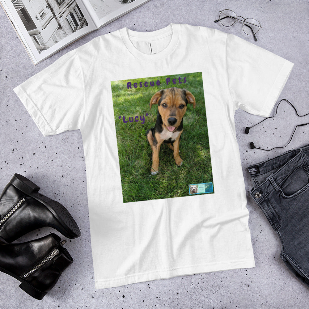 Unisex Fine Jersey Short Sleeve T-Shirt - Rescue Pets Collection - 