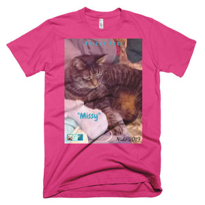 Unisex Fine Jersey Short Sleeve T-Shirt - Rescue Pets Collection - "Missy"