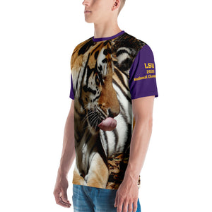 NCAA 2020 College Football LSU Tigers National Champions Premium Unisex T-shirt (2-sided)