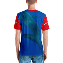 Load image into Gallery viewer, Premium T-shirt (2-sided) - Short Sleeve Unisex - Surrounded by Sharks - Patriotic Shark Shirt Collection
