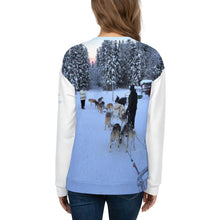 Load image into Gallery viewer, Unisex Premium Sweatshirt - 2-Sided All-over Print - Alaska Sled Dogs Collection